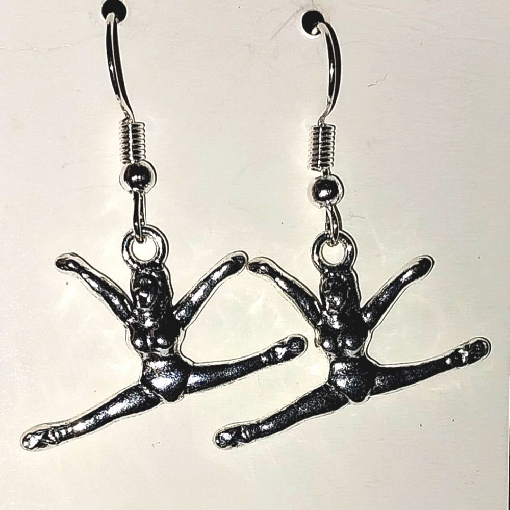 Hand crafted Antique Cheerleader Earrings - Picture 4 of 4